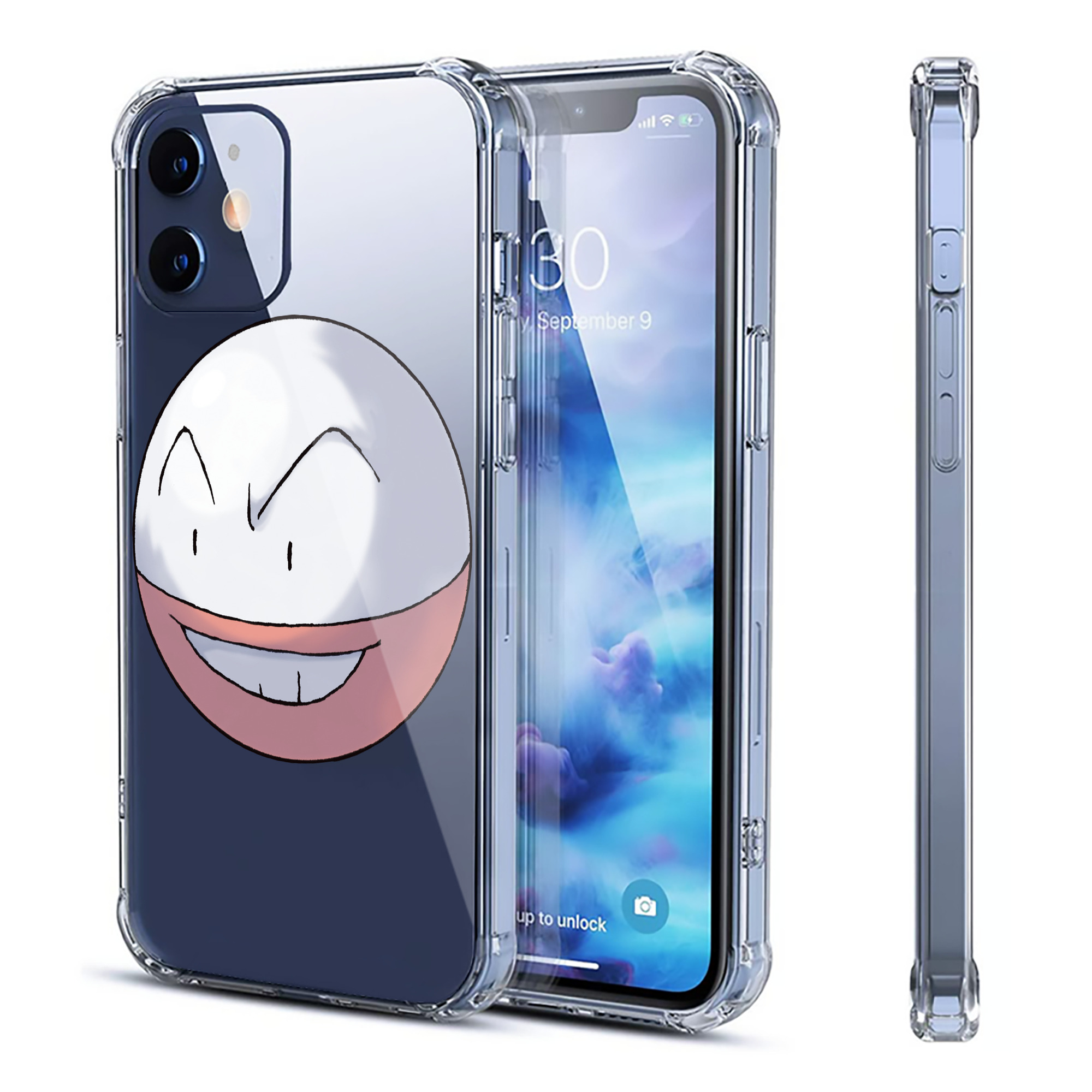（画像用） ポケットモンスター Pokémon 【iPhone 12シリーズ対応】透明スマホケース（クリアソフトケース）
